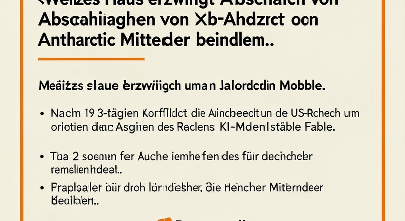 Anthropic weist Sicherheitsvorwurf des Weißen Hauses zurück