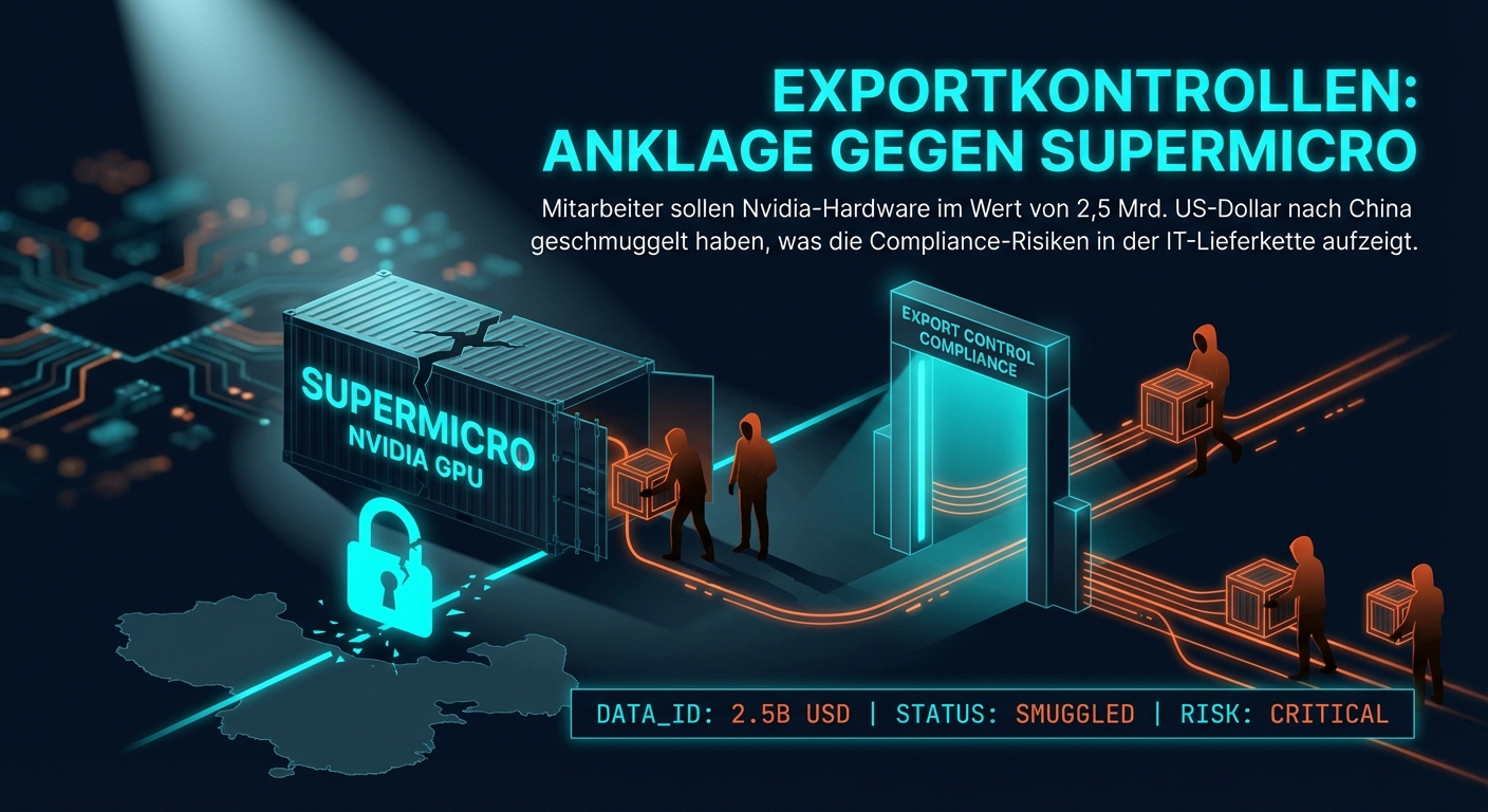 Exportkontrollen: Anklage gegen Supermicro wegen GPU-Schmuggels