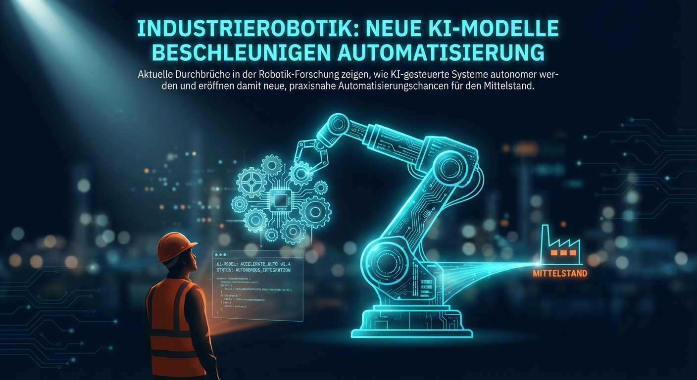 Industrierobotik: Neue KI-Modelle beschleunigen Automatisierung