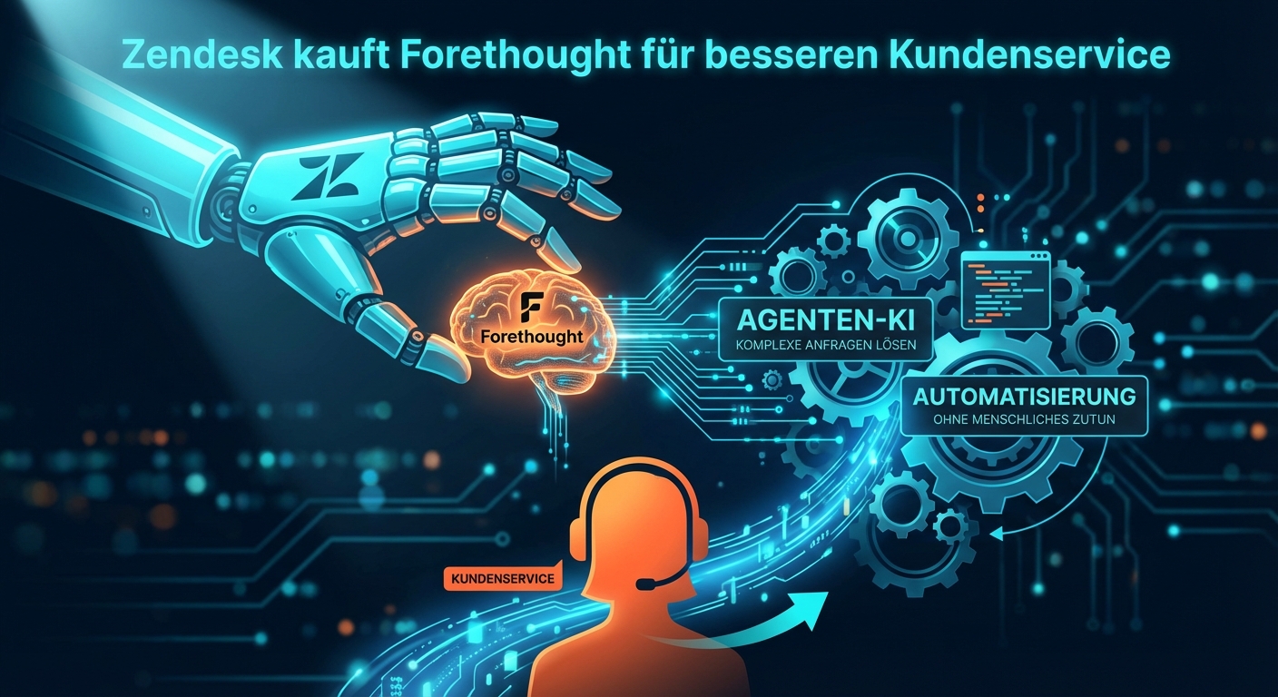 Agenten-KI: Zendesk kauft Forethought für besseren Kundenservice