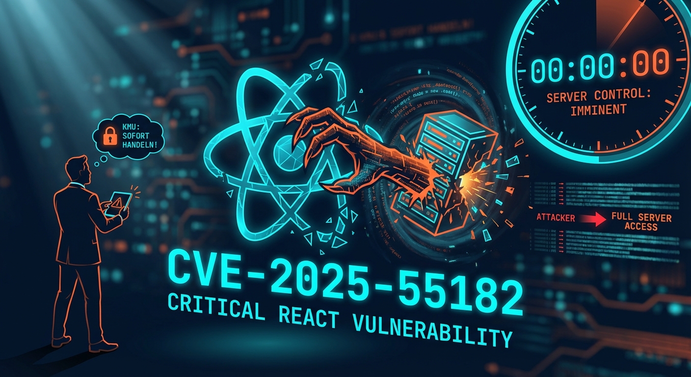 React Schwachstelle CVE-2025-55182: Hohes Risiko fuer Server
