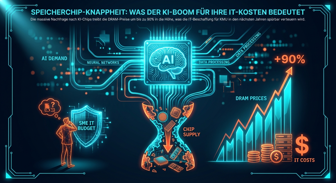 Speicherchip-Knappheit: Was der KI-Boom fuer Ihre IT-Kosten bedeutet