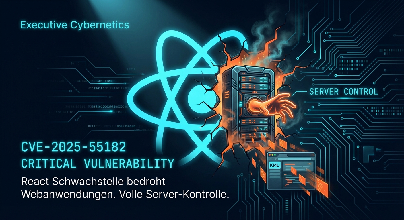 React Schwachstelle CVE-2025-55182 bedroht Webanwendungen