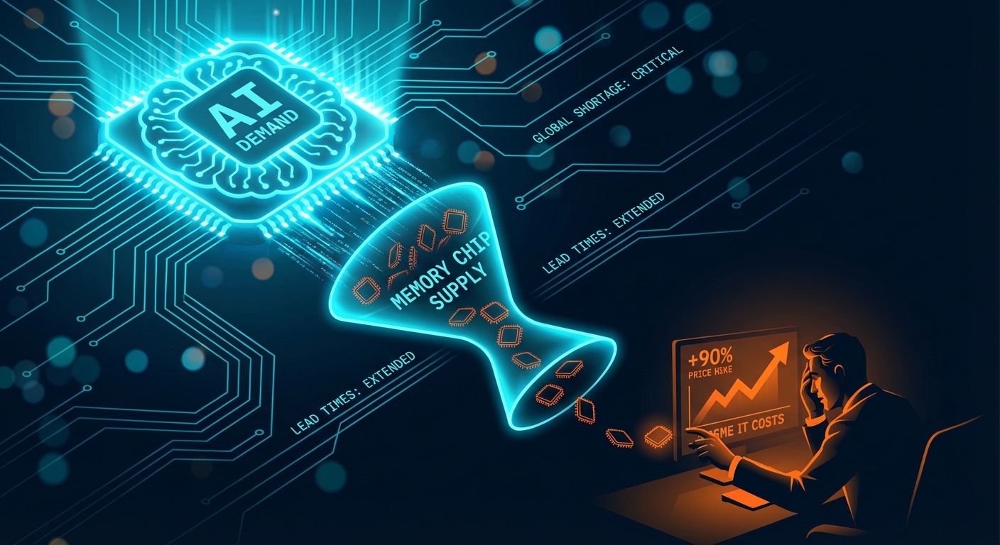 Speicherchip-Knappheit: Steigende KI-Nachfrage treibt Preise