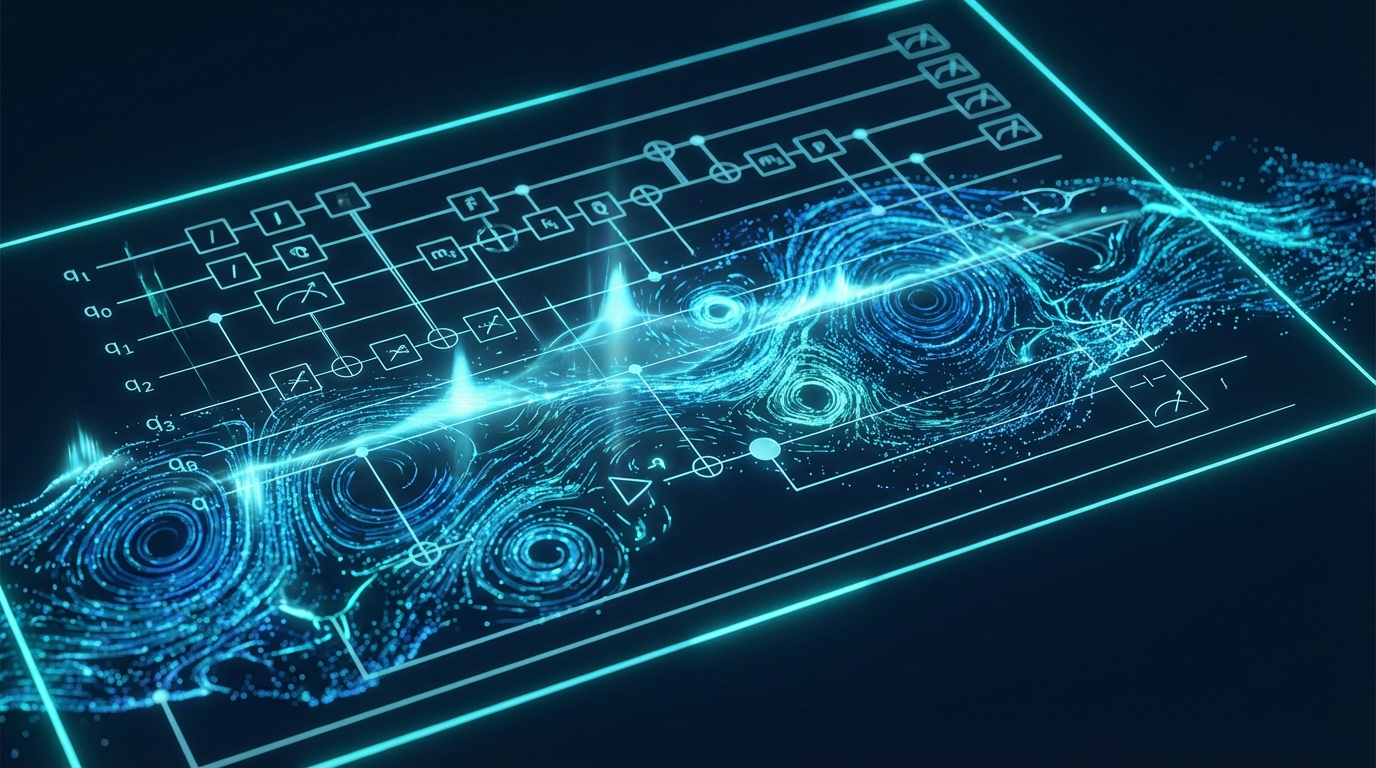 Diagram showing quantum linear programming algorithms mapping to nonlinear partial differential equation solutions.