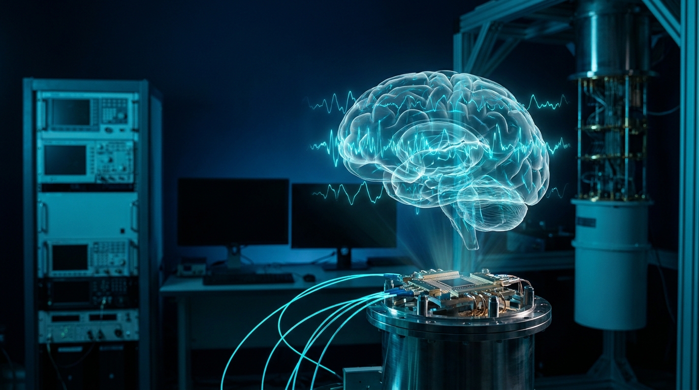 Quantum Processor Sampling Meets EEG Neural Representation