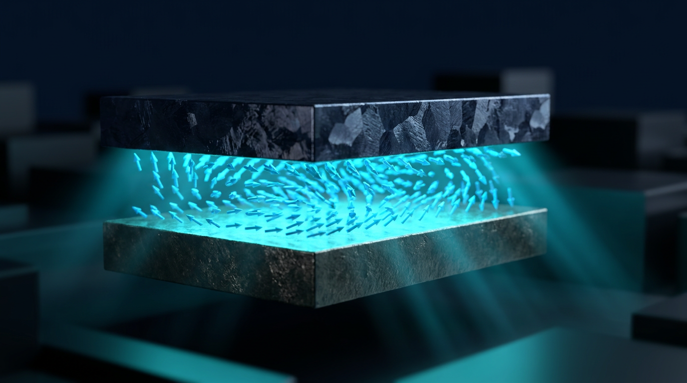Magnetic bilayer thin film showing coupled magnetization precession in two ferromagnetic layers