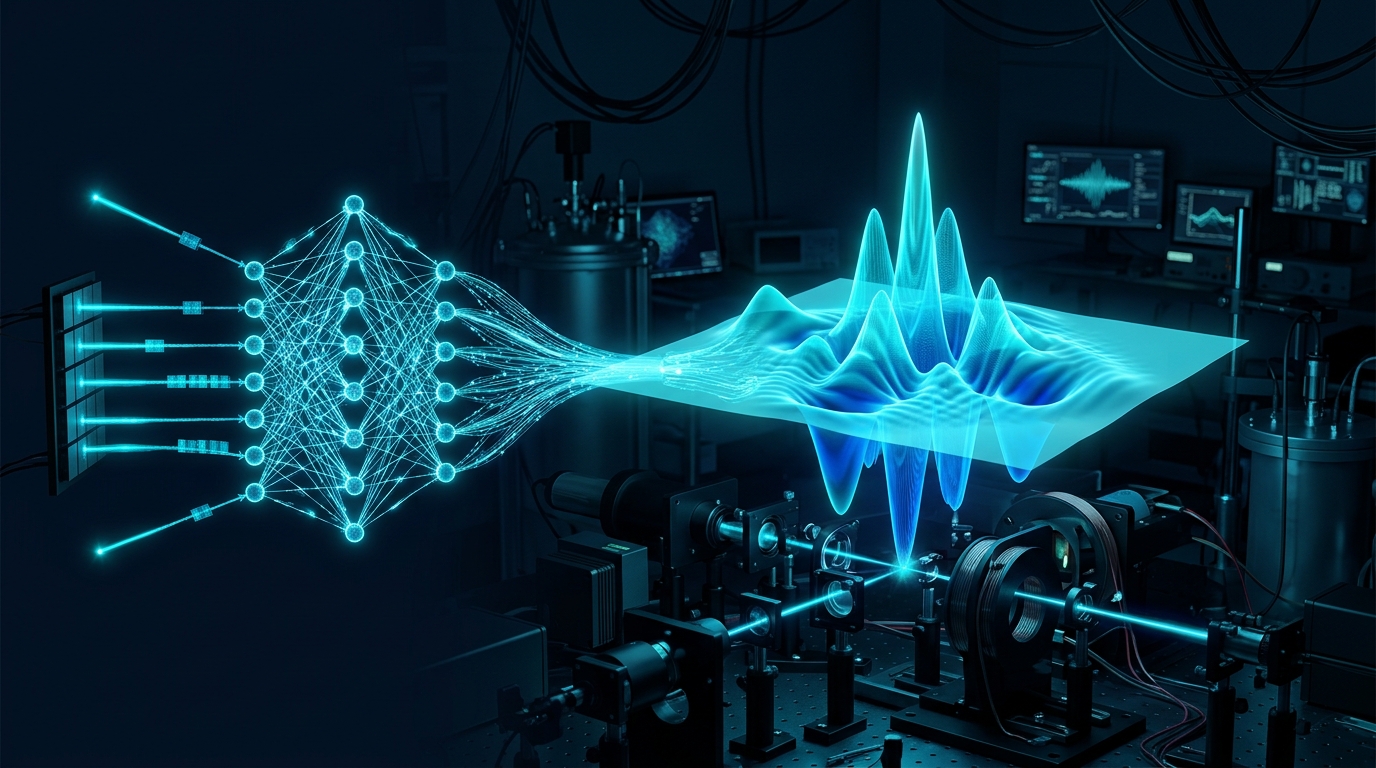 Flow-based quantum state tomography reconstructing a Wigner function from sparse measurements.