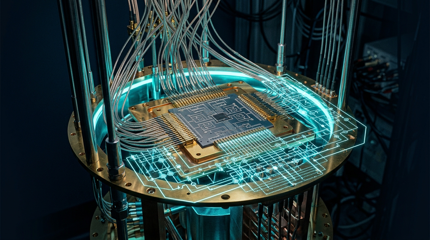 Superconducting quantum processor with real-time syndrome measurement scheduling overlay.