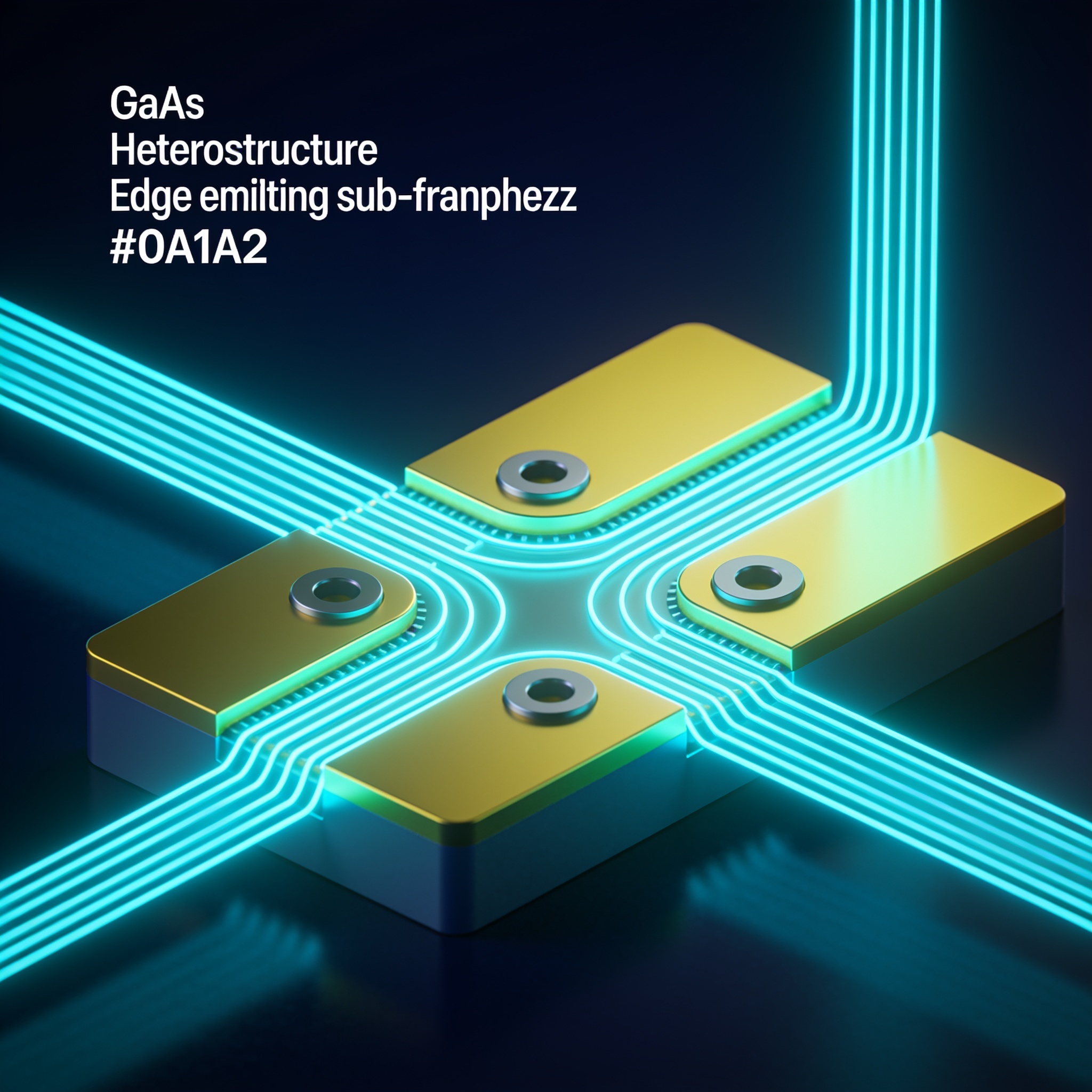 GaAs fractional quantum Hall edge emitting sub-terahertz light, revealing composite fermion absorption peaks used for topological qubit mass measurement.