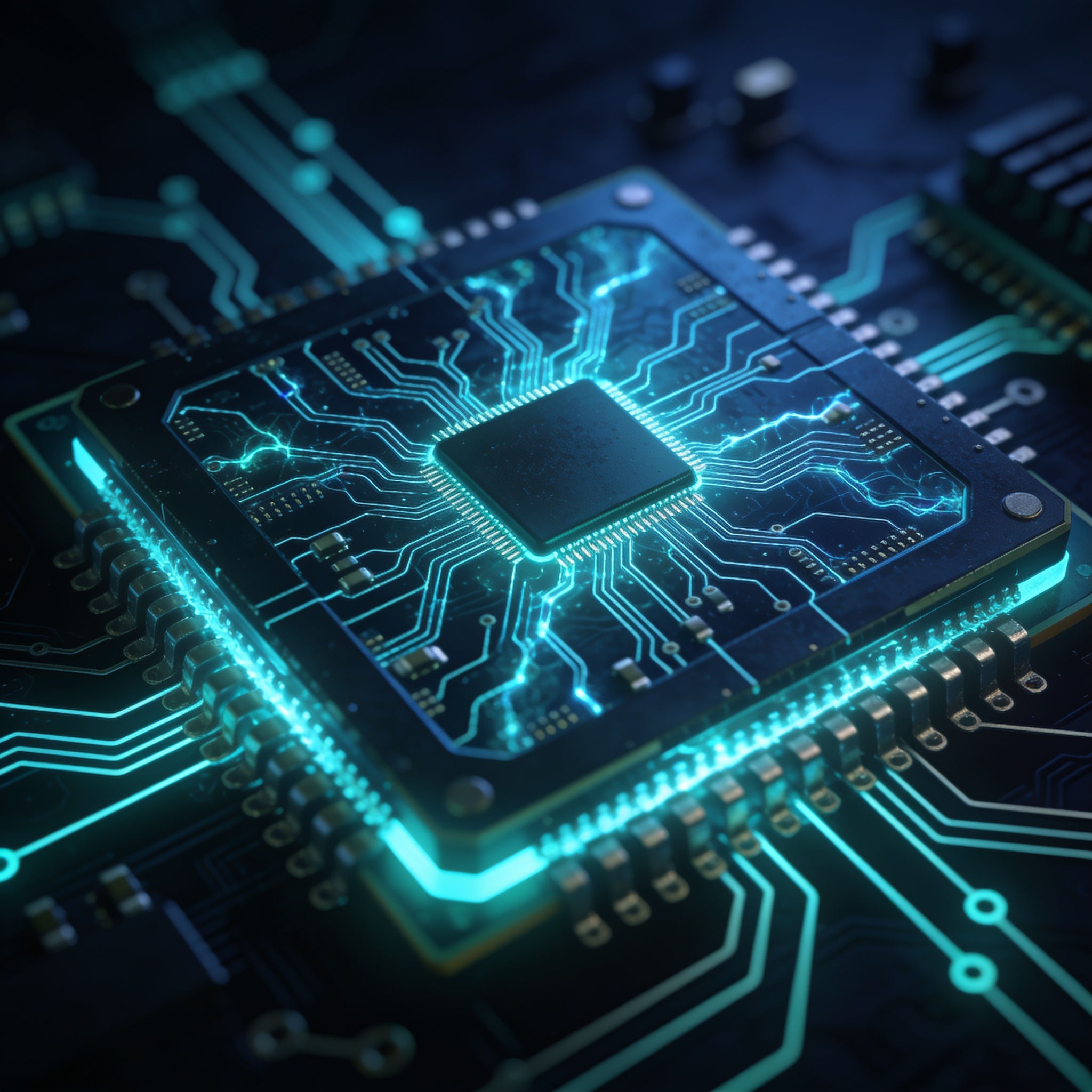 Quantum processor with machine learning error correction decoders operating at the threshold of chaos.